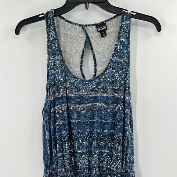 Patagonia Women's Casual Tank Dress - Blue Multi - Medium - Picture 2 of 8
